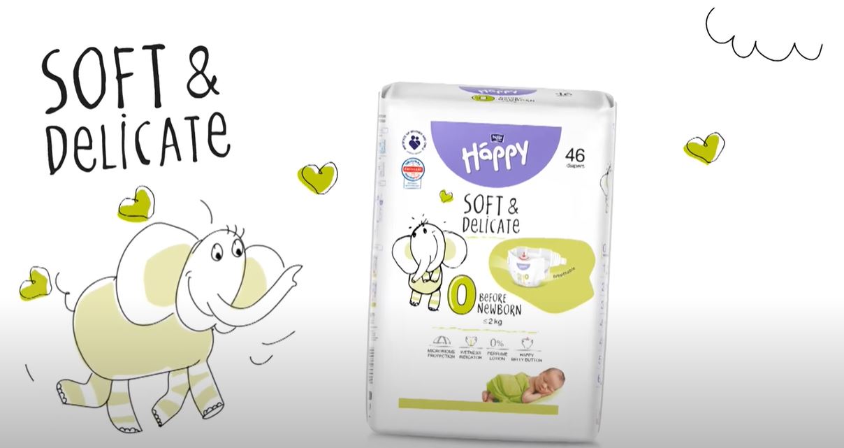 Nowe ulepszone pieluszki Bella Baby Happy SOFT&DELICATE